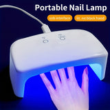 Linterna LED portátil para manicura, operación táctil, con 12 luces LED, 2 modos de temporización (30s, 60s), ideal para pulido y curado de gel, incluye cable USB universal