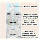 10 bolsas colgantes absorbentes de humedad, deshumidificadores, 16.91 oz de desecante, ideales para armarios y clósets - Bolsas deshumidificadoras reutilizables, perfectas para dormitorios y suministros diarios