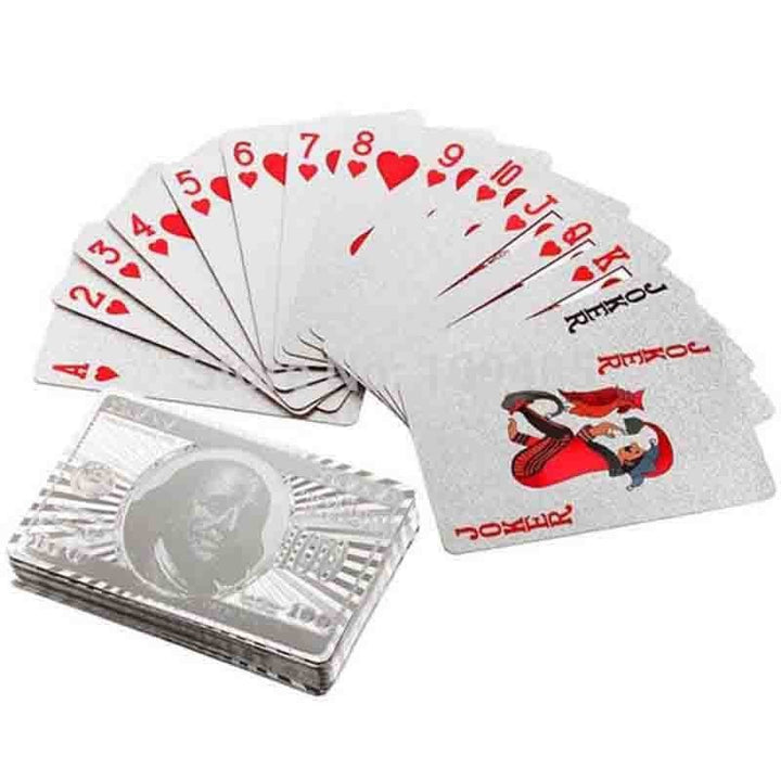 Cartas Remis Baraja metalizadas  Poker Naipe Flexible 8077