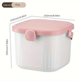 1pc Caja de Almacenamiento de Juguetes, Caja de Almacenamiento de Bloques de Construcción de Plástico para el Hogar, Cubo de Almacenamiento de Gran Tamaño, Caja de Clasificación de Ropa para Armario