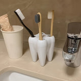 [Creative Design Toothbrush Holder] Portacepillos Multifuncional con Diseño Creativo de Dibujos Animados - 1 ud Estante de Almacenamiento de Escritorio para Cepillos de Dientes y Accesorios - Organizador de Baño Independiente
