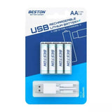 Paquete De Baterías Recargables x 4 Unidades Beston 3AC-18 AAAX4