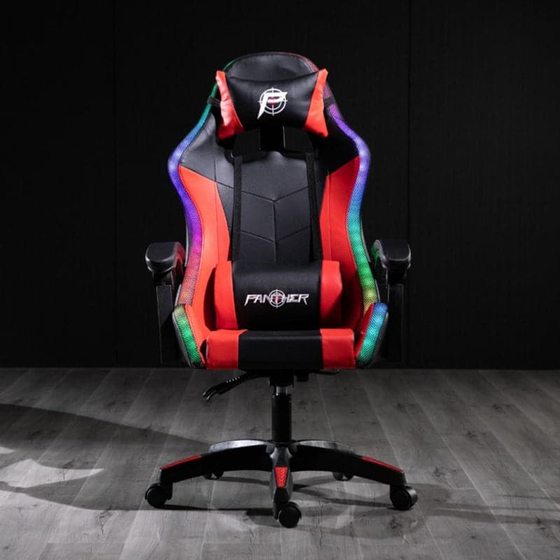 Silla Gamer Con Luz Led RGB y Control Remoto Marca Panther AL1230