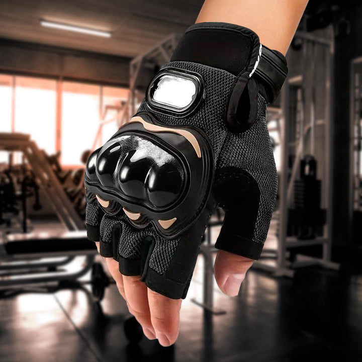Guantes Moto Medio Dedo Ciclismo Motociclista AE322