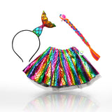 Disfraz Sirena Accesorios Halloween Niñas Fiesta de Disfraces TP346