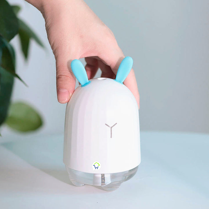 Humidificador Aromatizador Lámpara LED Conejo Difusor Aroma H001