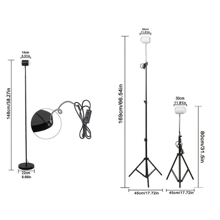 1 lámpara de suelo de luz dual alimentada por USB con altura ajustable y proyección de puesta de sol con ondas de agua - Diseño moderno de metal y vidrio, acabado pulido para sala de estar, dormitorio, estudio - Regalo de decoración del hogar, iluminació