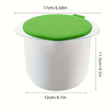 1 pieza, fabricante de queso para microondas, fabricante de queso de plástico simple para hacer queso casero, ideal para uso en cocina, incluye cesta de queso y tapa, perfecto para mozzarella fresco, kit de fabricación de queso|Fabricante de queso de plá