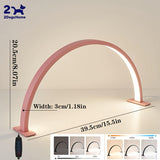 2025 Lámpara de Uñas Media Luna Mejorada con Enchufe USB, Luz de Escritorio 39.5 cm/15.5 pulgadas para Aficionados a la Manicura - Herramienta Esencial para Belleza/Arte en Uñas/Tatuajes y Estilismo