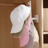 Estantería para Sombreros Ahorra Espacio con Ganchos - Soporte para Gorras de Béisbol en la Puerta, Solución de Almacenamiento Plástico para Armario