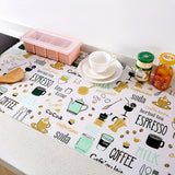 1 Rollo de forros de cajones multifuncionales con estampado de dibujos animados lindos, papel de cajones antiadherente adecuado para armarios y estantes de zapatos.