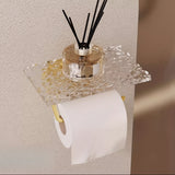 Portarrollos de papel higiénico acrílico con soporte para teléfono - No se requiere taladrar, Halloween, Decoraciones navideñas