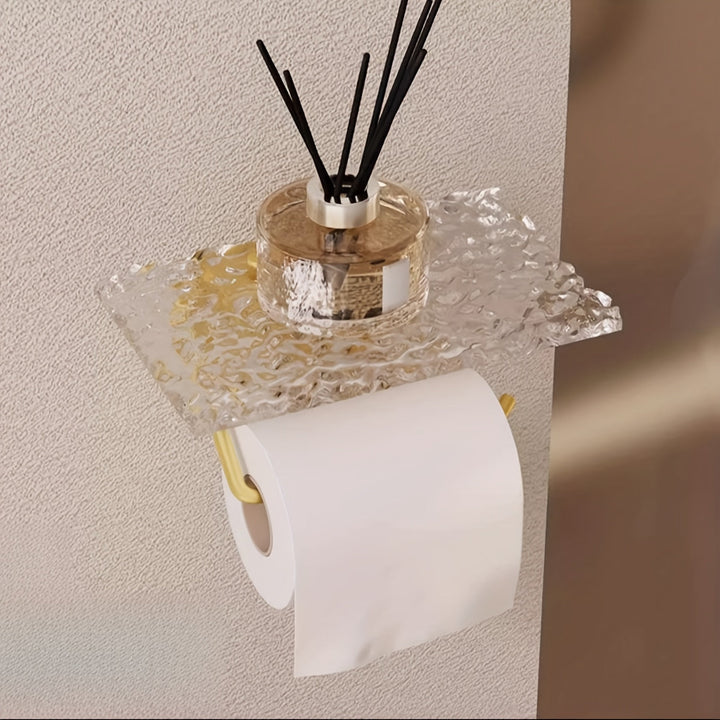 Portarrollos de papel higiénico acrílico con soporte para teléfono - No se requiere taladrar, Halloween, Decoraciones navideñas