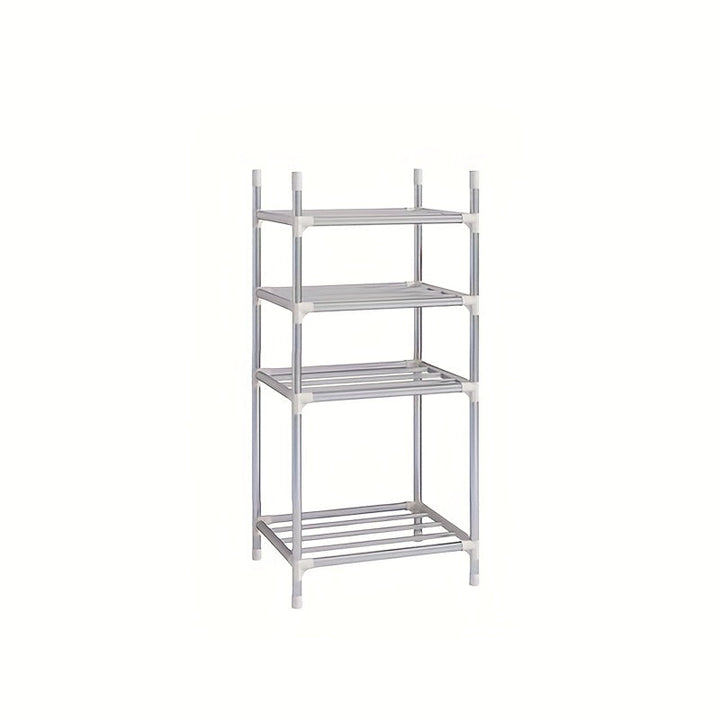 Estante de almacenamiento de cocina de acero inoxidable de 4/5/6 niveles con pies de nivelación - Estante multi-nivel de gran resistencia para ollas, sartenes, microondas y más - Unidad de estantería ahorradora de espacio para despensa, garaje y armario,