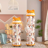 Cubo de almacenamiento para muñecas rellenas Cesta de almacenamiento para muñecas Contenedor de almacenamiento para juguetes de muñecas Artefacto de almacenamiento para Muppets