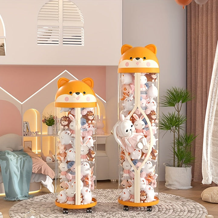 Cubo de almacenamiento para muñecas rellenas Cesta de almacenamiento para muñecas Contenedor de almacenamiento para juguetes de muñecas Artefacto de almacenamiento para Muppets