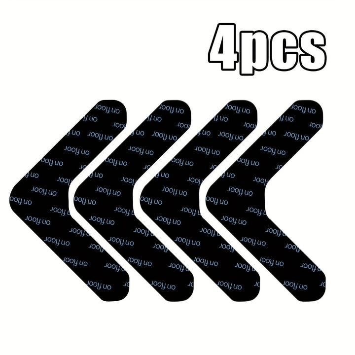 Sujetadores de alfombra con súper adherencia, cinta antideslizante para alfombras que evita que se enrollen, mantiene tu alfombra en su lugar y aplana las esquinas, lavable y removible de doble cara, sujetador de esquinas para evitar que se enrollen