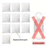 Juego de 6 deshidratadores reutilizables con ganchos, bolsas reemplazables. Mantén tu armario seco y fresco con deshumidificadores colgantes, deshumidificadores para secar ropa