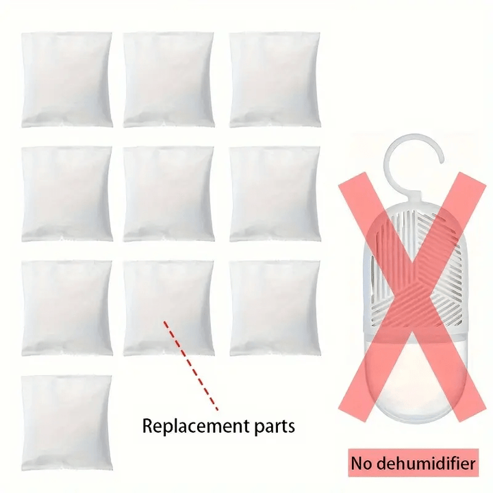Juego de 6 deshidratadores reutilizables con ganchos, bolsas reemplazables. Mantén tu armario seco y fresco con deshumidificadores colgantes, deshumidificadores para secar ropa