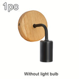 Lámpara de pared moderna de metal con base E27 - Diseño de esfera elegante, montaje semienterrado para dormitorio, sala de estar, pasillo, balcón, comedor, oficina - No incluye bombilla, instalación fácil, accesorios de pared modernos