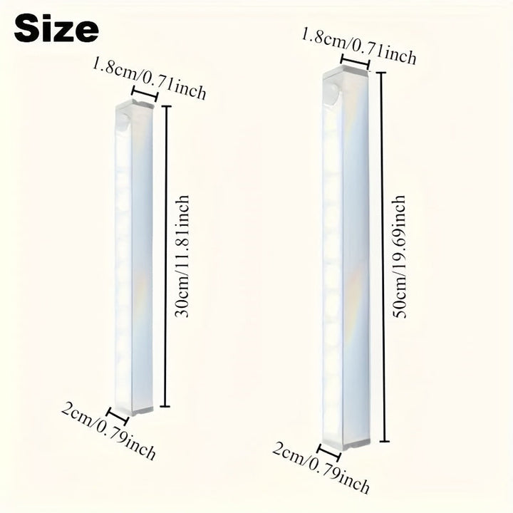 4 unidades de luces de armario con sensor de movimiento LED recargables por USB, fáciles de instalar, adecuadas para armarios de cocina, escaleras, pasillos - Perfectas para Halloween, Navidad, Acción de Gracias, Día de San Valentín, Regalos de Año Nuevo