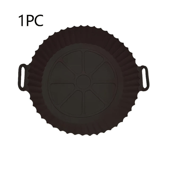 1pc Revestimiento de Silicona Reutilizable para Freidora de Aire, Alternativa al Papel Perforado Antiadherente, Compatible con Ninja, Tower, COSORI - Accesorio de Cocina para Cocinar Más Saludable, Revestimiento de Cocina Versátil | Olla de Silicona Flex