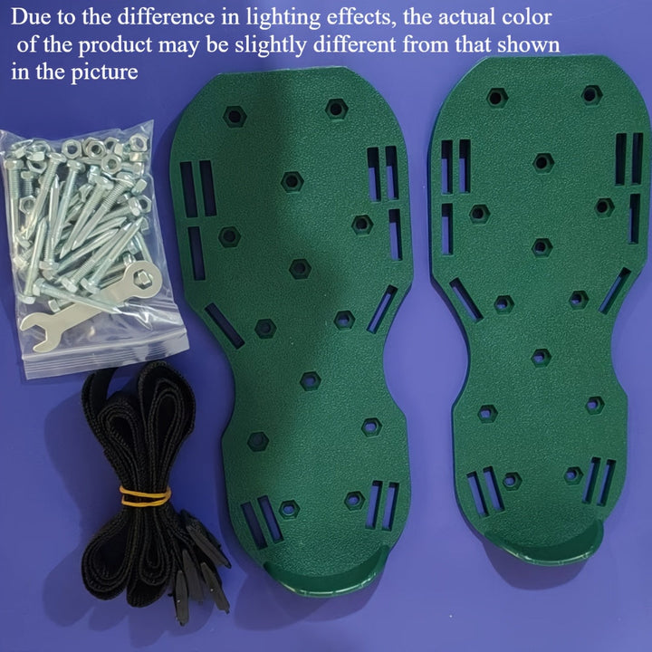 Pico de jardín para zapatos de césped | 11,8" * 5,12" | Respiradero de césped con pico largo - Alfombrilla de piso de resina hasta la raqueta | Duradero, fácil de limpiar, no necesita energía eléctrica | Ideal para el mantenimiento del jardín y la aeraçã