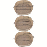 3-Pack Líneas de Silicona para Freidora de Aire de 7.09 Pulgadas, Cestas Reutilizables No Adherentes, Bandejas de Accesorios para Horno, Gadgets de Cocina para Cocina en Casa
