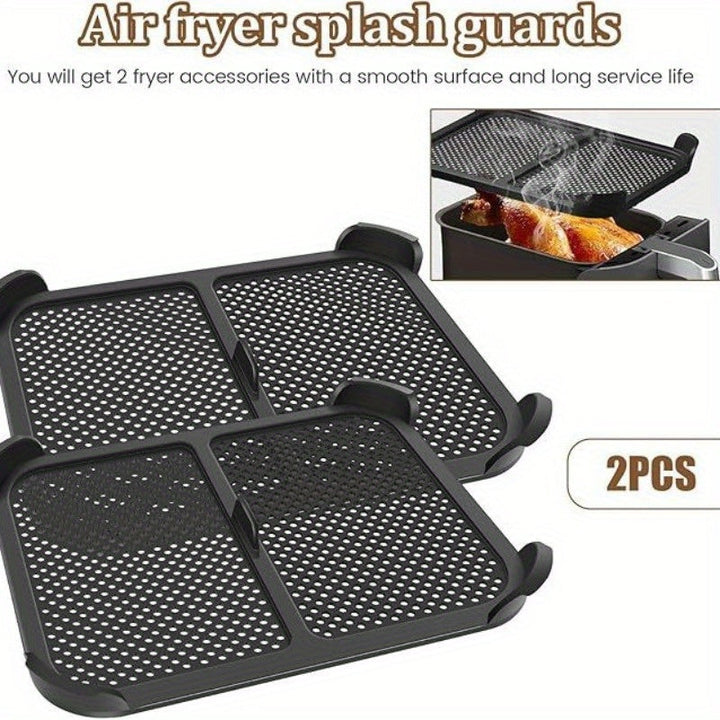 Nueva cubierta de esparadrapo de silicona no adherente de 2 piezas para freidor de aire - Reutilizable, fácil de limpiar, adecuada para accesorios de cocina del modelo AF300