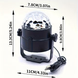 Luz de escenario LED portátil alimentada por USB con control remoto - Negro, iluminación ambiental para uso interior, material ABS, voltaje de funcionamiento de 5V, ideal para decoración de escenarios y habitaciones, iluminación de escenario | Luz LED mo