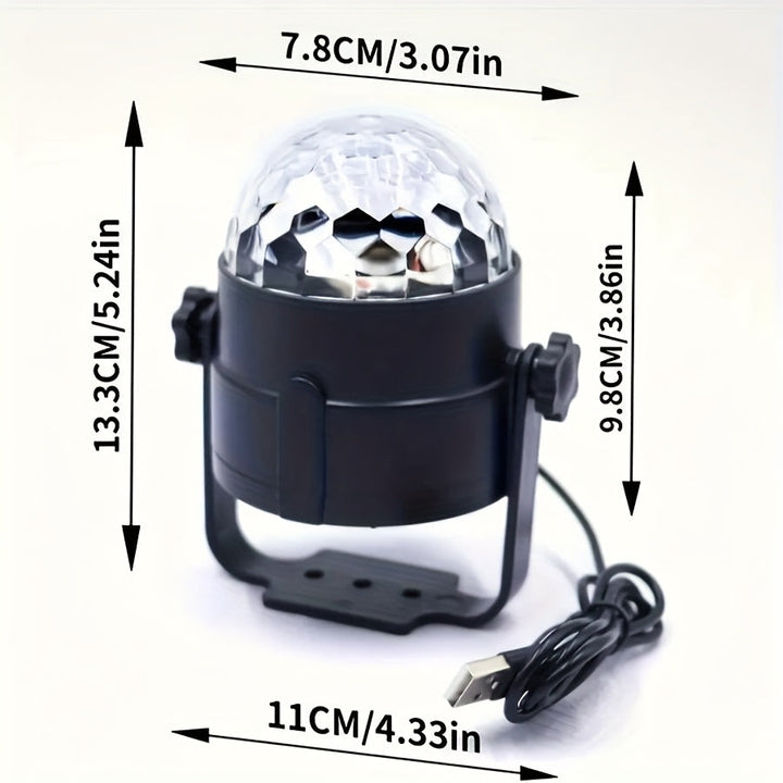 Luz de escenario LED portátil alimentada por USB con control remoto - Negro, iluminación ambiental para uso interior, material ABS, voltaje de funcionamiento de 5V, ideal para decoración de escenarios y habitaciones, iluminación de escenario | Luz LED mo