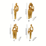 1 pieza de Figurita de Arte Abstracto en Posición Sentada, un Lujo y Ornamento de Alta Gama Pequeño para el Salón, Entrada de la Casa y Armario de TV, Hecho de Materiales de Alta Calidad.