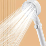 Juego de cabezal de ducha portátil TATUKIKO, montaje en pared, acabado pulido, blanco crema, con presión, con kit de instalación y modo de ahorro de agua, para baño, accesorio de cabezal de ducha|Aspecto moderno|Acabado pulido, cabezal de ducha y manguer