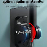 Un cabezal de ducha portátil con soporte y manguera, con 5 modos de flujo de agua ajustables, boquilla de ducha para baño, cabezal de ducha, accesorios de hardware para baño y suministros para baño.