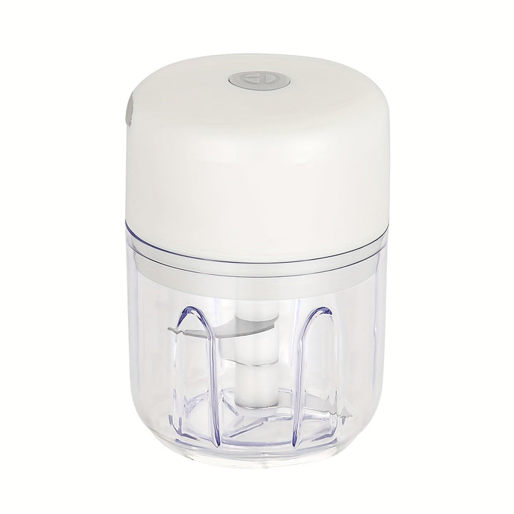 Mini Trituradora de Ajo Recargable de 8,45 onzas - Duradera y Resistente, Carga USB, 1200 RPM, Ideal para Triturar Ajo, Pimientos, Cebolla, Carne Picada, Frutos Secos y Más