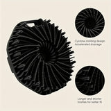 Escobilla exfoliante ergonómica de silicona con tecnología de espuma - Sin batería, para limpieza profunda y masaje, diseño portátil y anatómico, no necesita energía, esencial para el baño y la ducha en viajes, escobilla exfoliante, ducha sin fragancia,