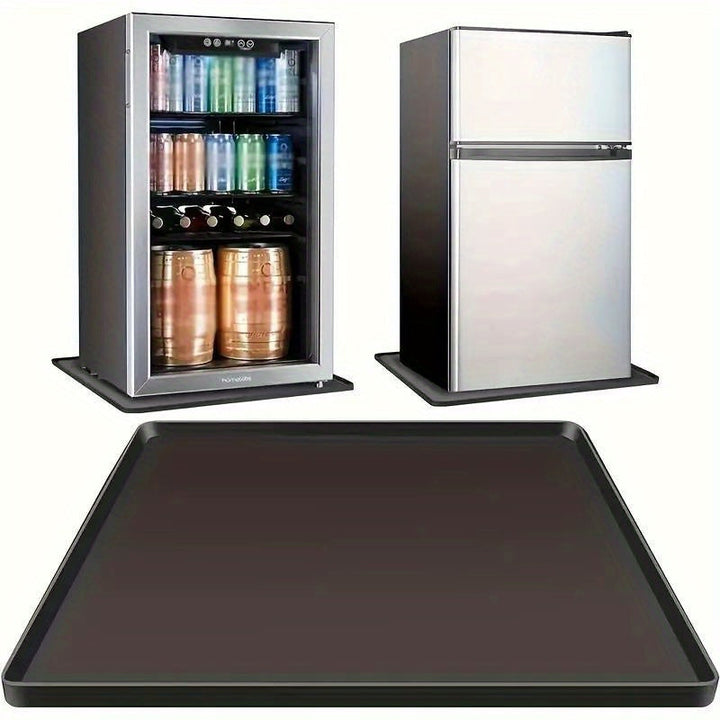 1 pieza, protector superior de lavadora y secadora de silicona negra, antideslizante, impermeable, duradero, para detergentes y suavizantes de ropa, ideal para accesorios de lavandería en casa, alfombrilla versátil para electrodomésticos, diseño a prueba