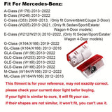 2 piezas de lámpara de puerta, proyector LED de sombra fantasma, láser educado para Mercedes, sin batería.