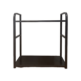 1 caja de almacenamiento para escritorio con protección lateral, estilo clásico, acabado en pintura negra, estructura de madera dura, sin necesidad de electricidad, disponible en 2 modelos para elegir, ideal para oficina, residencia y hogar