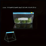 10pcs Bolsas de Almacenamiento de Alimentos Reutilizables Engrosadas con Cierre Deslizante - Transparentes, a Prueba de Humedad y Polvo, Mantenedores de Frescura para Refrigerador, Congelador y Organización de Despensa, Material PE de Fácil Sellado, Orga