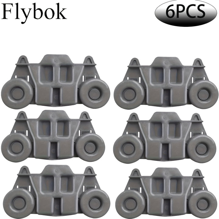 4/6/8 piezas de accesorios para rodillos de lavavajillas, resistentes al desgaste y duraderos, rodadura suave, instalación fácil, buena capacidad de carga y gran adaptabilidad