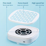 Mini recolector de polvo de uñas portátil USB y ventilador de vacío - Herramienta de manicura compacta y portátil con cabezas intercambiables, 3 velocidades, 4 modos, apagado automático y tiempo de funcionamiento de 24 horas para manicuras de alta calida