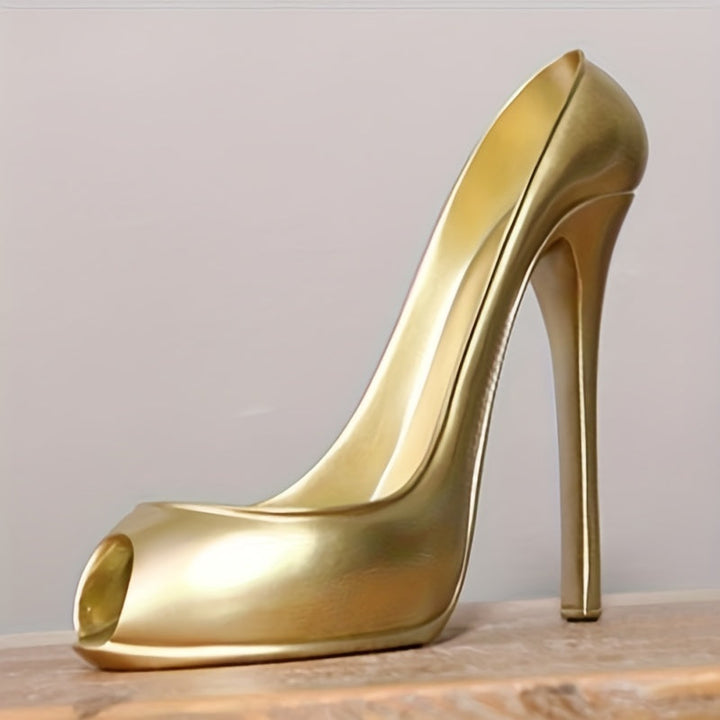 1pc Estante de Vino en Forma de Tacones Altos de Resina Creativa Estante de Vino Tinto Decoración para el Hogar