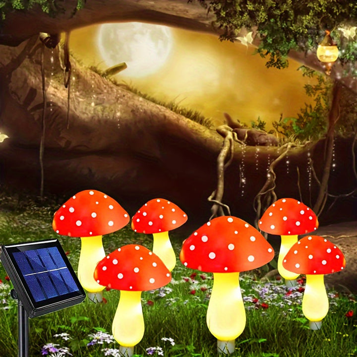 8/12pcs Luces Solares de Hongos para Estacas, Luces Solares de Hongos para Jardín Exterior, 8 Modos de Iluminación Luces Solares de Hongos, Adecuadas para Jardín, Patio, Camino de Césped, Boda, Decoración de Fiesta de Navidad
