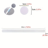 10/20/40 adhesivos antideslizantes transparentes para bañera - Pegatinas de seguridad PEVA para ducha, redondas y alargadas, fáciles de instalar, sin residuos, alta calidad, para bañera, ducha y entrada