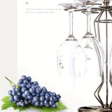 Un soporte de vidrio creativo de estilo europeo, un soporte de vidrio colgante de hierro para el hogar, un soporte de exhibición para vasos de alta estaca, adecuado para bares en el hogar y como decoración para botellas en el salón.