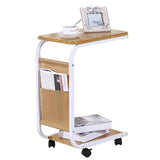 Mesa de café móvil, mesa pequeña y sencilla, mesa de esquina mini, mesa cuadrada pequeña, mesa lateral para sofá, mesa para computadora, mesa de cabecera.