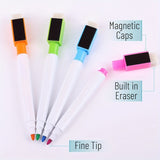 Calendario Magnético Negro Elegante y Eficiente para Nevera - 37.34 x 29.97cm Material PET, Planificador Mensual con Notas Semanales y 4 Marcadores Coloridos, Ideal para Organizar Actividades Familiares y Recordatorios