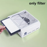 Colector de Polvo para Uñas Hipoalergénico - Filtro Reutilizable y Fácil de Limpiar para Máquinas de Manicura, Accesorio Eficiente