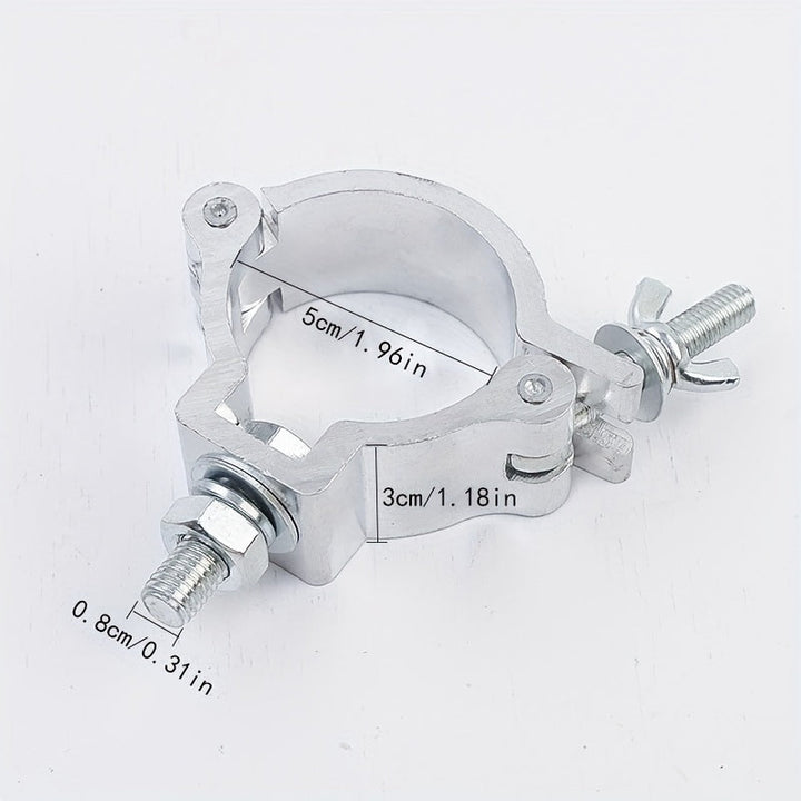 Hebilla de anillo simple, conector de armadura de estante, gancho de luz de escenario, gancho de rendimiento, cierre de tarjeta cruzada, hebilla de aleación de aluminio